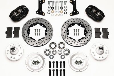 Wilwood Forged Dynalite Front Kit 11.00in Drilled 67-69 Camaro 64-72 Nova Chevelle - Brakes Rotors & Pads