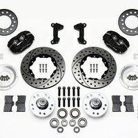 Wilwood Forged Dynalite Front Kit 11.00in Drilled 74-80 Pinto/Mustang II Disc Spindle only - Brakes Rotors & Pads