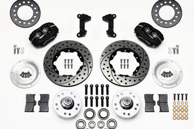 Wilwood Forged Dynalite Front Kit 11.00in Drilled 74-80 Pinto/Mustang II Disc Spindle only - Brakes Rotors & Pads