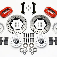 Wilwood Forged Dynalite Front Kit 11.00in Drilled Red 79-87 GM G Body - Brakes Rotors & Pads