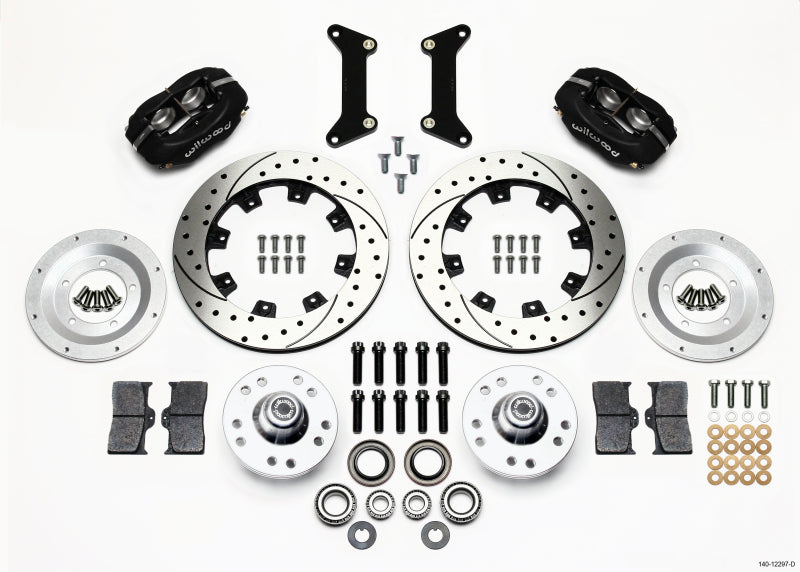 Wilwood Forged Dynalite Front Kit 12.19in Drilled 79-87 GM G Body - Brakes Rotors & Pads