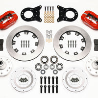 Wilwood Forged Dynalite Front Kit 12.19in Red 1970-1973 Mustang Disc & Drum Spindle - Brakes Rotors Pads