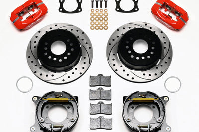 Wilwood Forged Dynalite P/S P-B Kit Drilled-Red New Big Ford 2.50in Offset - Brakes Rotors & Pads
