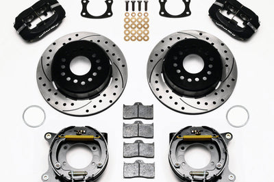 Wilwood Forged Dynalite P/S Park Brake Kit Drilled New Big Ford 2.50in Offset - Brakes Rotors & Pads
