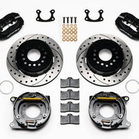Wilwood Forged Dynalite P/S Park Brake Kit Drilled Small Ford 2.50in Offset - Brakes Rotors & Pads