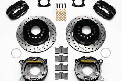 Wilwood Forged Dynalite P/S Park Brake Kit Drilled Small Ford 2.50in Offset - Brakes Rotors & Pads