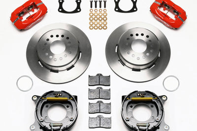 Wilwood Forged Dynalite P/S Park Brake Kit Red New Big Ford 2.50in Offset - Brakes Rotors & Pads