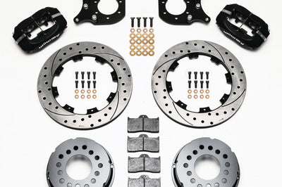 Wilwood Forged Dynalite P/S Rear Kit Drilled Rotor Ford 8.8 w/2.5in Offset-5 Lug - Brakes Rotors & Pads