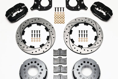 Wilwood Forged Dynalite P/S Rear Kit Drilled Rotor New Big Ford 2.50in Offset - Brakes Rotors & Pads