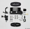Wilwood HV Tandem M/C Kit w L/H Bracket & Prop Valve - 15/16in Bore Black-W/Push. - Early Mustang - Brakes Rotors Pads