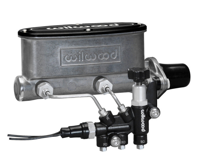 Wilwood HV Tandem M/C Kit w L/H Bracket & Prop Valve - 1in Bore - Brakes Rotors Pads