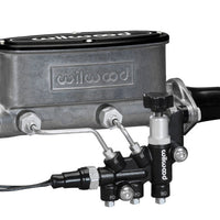 Wilwood HV Tandem M/C Kit w L/H Bracket & Prop Valve - 1in Bore - Brakes Rotors Pads