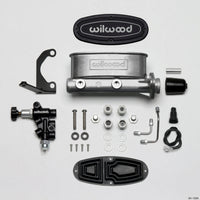 Wilwood HV Tandem M/C Kit w L/H Bracket & Prop Valve - 1in Bore - Brakes Rotors Pads