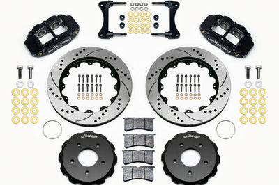 Wilwood Narrow Superlite 4R Front Hat Kit 14.00in Drill 2007-Up Jeep Wrangler - Brakes Rotors & Pads