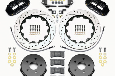 Wilwood Narrow Superlite 4R Rear Kit 14.00in Drilled 2007-up Jeep JK w/Lines - Brakes Rotors & Pads