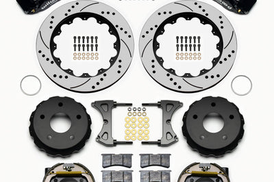 Wilwood Narrow Superlite 4R Rear P-Brk Kit 14.00in Drilled Big Ford 2.00in Off Bronco 5 x 5.50 - Brakes Rotors & Pads