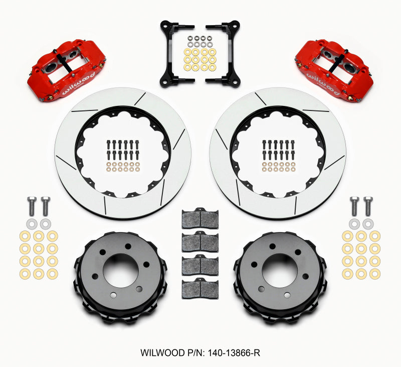 Wilwood Narrow Superlite 4R RearTruck Kit 14.25in Red 2012-Up Ford F150 (6 lug) - Brakes Rotors & Pads
