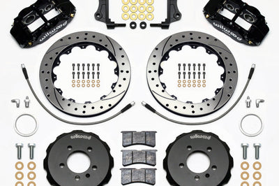 Wilwood Narrow Superlite 6R Front Hat Kit 12.88in Drilled 06-12 Volkswagen GTI w/ Lines - Brakes Rotors & Pads