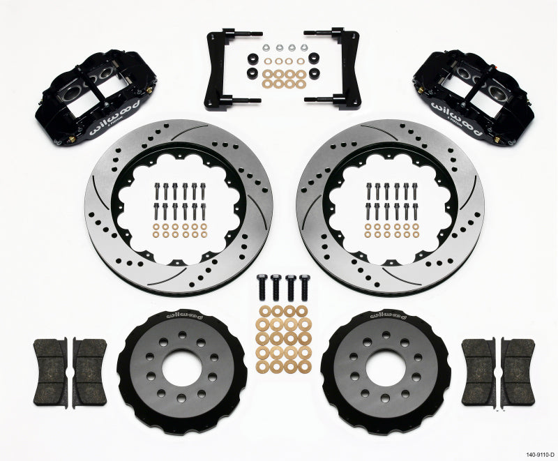 Wilwood Narrow Superlite 6R Front Hat Kit 14.00in Drilled 2005-2014 Mustang - Brakes Rotors & Pads