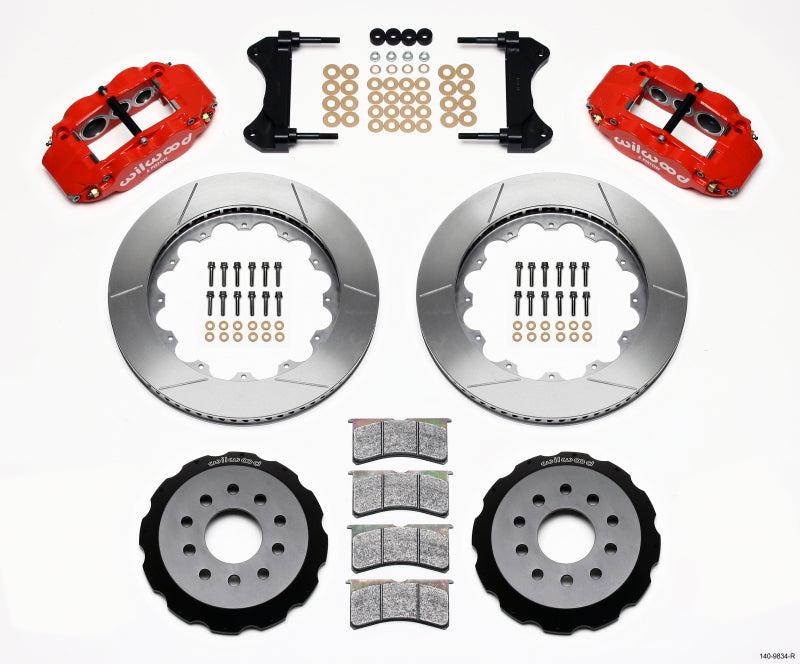 Wilwood Narrow Superlite 6R Front Hat Kit 14.00in Red 98-02 Camaro/Firebird - Brakes Rotors & Pads