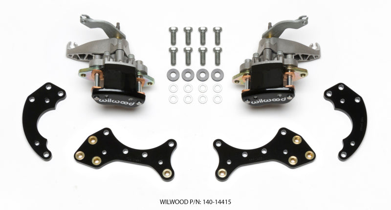 Wilwood P/S Retrofit Kit w/MC4 P-Brake Forged Dynalite Pro Street 12.19in Rear Kits - Brakes Rotors & Pads