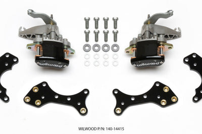 Wilwood P/S Retrofit Kit w/MC4 P-Brake Forged Dynalite Pro Street 12.19in Rear Kits - Brakes Rotors & Pads