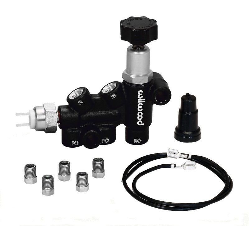 Wilwood Proportioning Valve - Knob Adjust 3/8-24 IF Combo w/ switch - Brakes Rotors & Pads