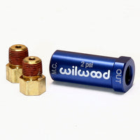 Wilwood Residual Pressure Valve - New Style w/ Fittings - 2# / Blue - Brakes Rotors & Pads