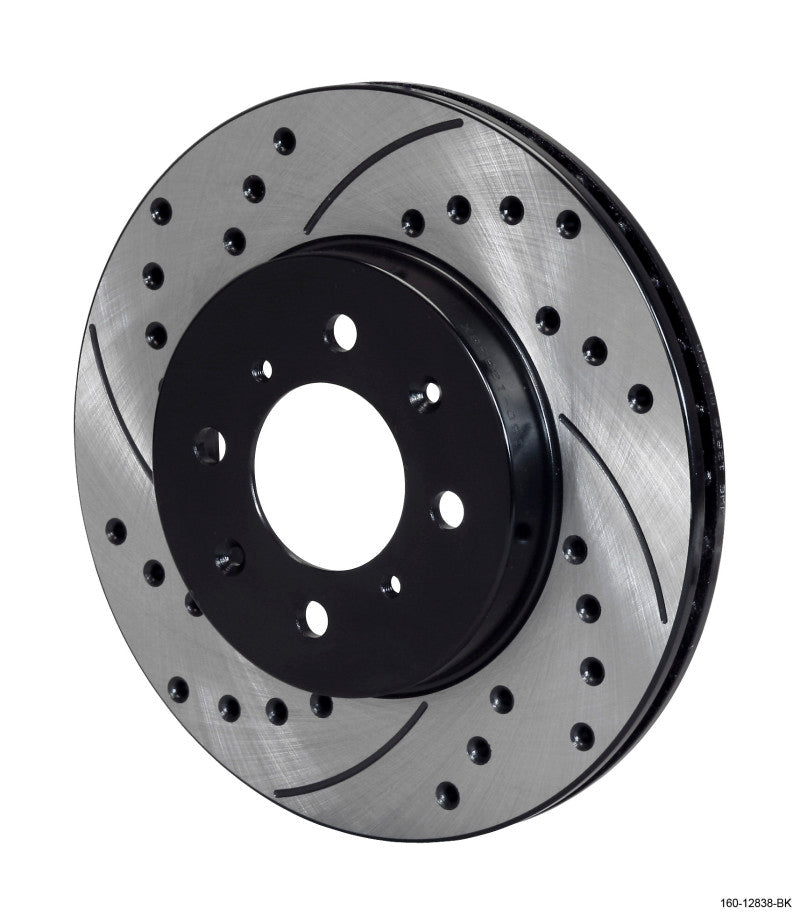 Wilwood Rotor-.68in Offset-SRP-BLK-Drill-RH 10.32 x.83 - 4 3.93 - Brakes Rotors & Pads