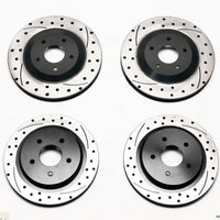 Wilwood Rotor Kit Front/Rear-Dimpled/Slotted 97-04 Corvette C5 All/ 05-13 C6 Base - Brakes Rotors & Pads