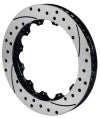 Wilwood Rotor-SV-SRP 72 Iron-LH-BLK-Drill 14.00 x 1.10 - 12 on 8.75in - Brakes Rotors & Pads
