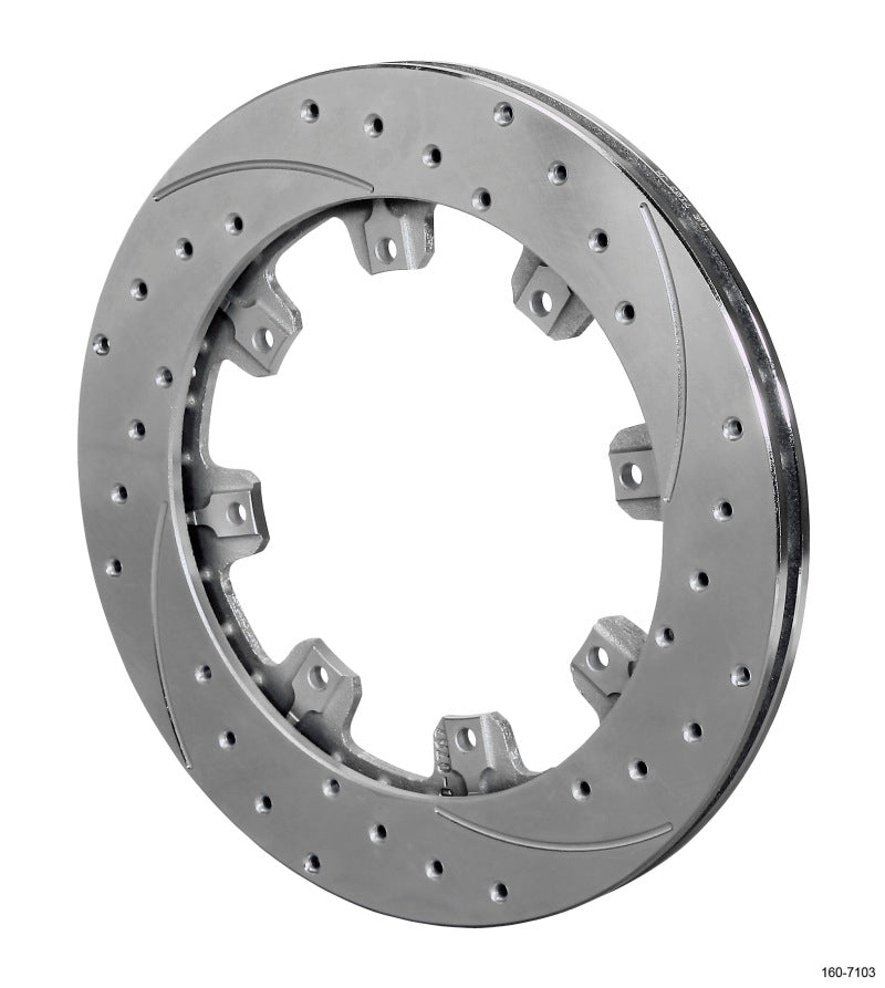 Wilwood Rotor-UL32 Iron RH-SRP Drilled 12.19 x.810 - 8 on 7.00in - Brakes Rotors & Pads