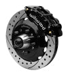 Wilwood Superlite 6R Front Brake Kit for 63-87 Chevy C10 Prospindle 13.06 in Diameter Black Calipers - Brakes Rotors &