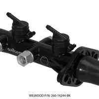 Wilwood Tandem Remote Master Cylinder - 1 1/8in Bore Black - Brakes Rotors & Pads