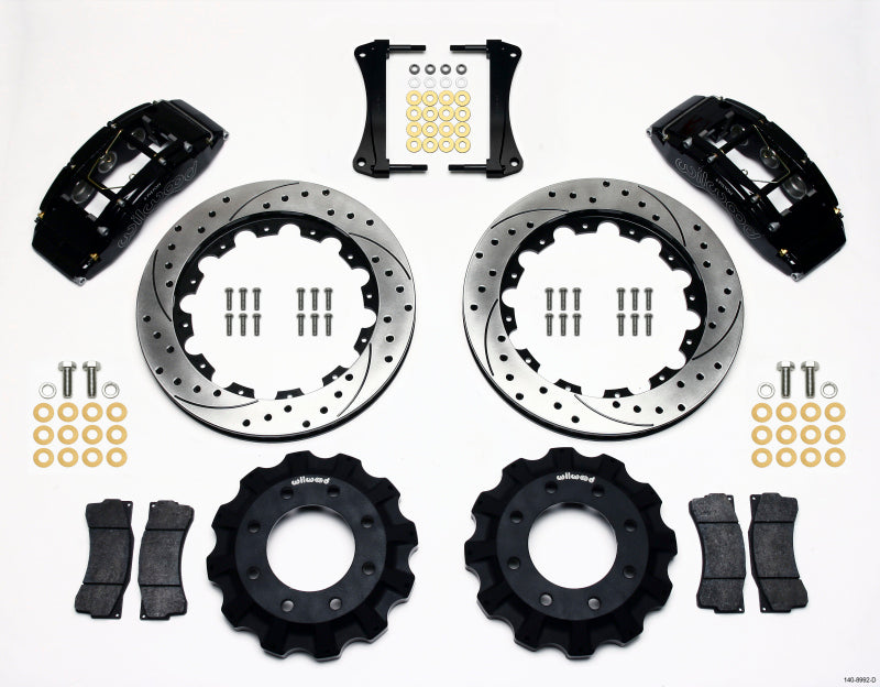 Wilwood TC6R Front Kit 16.00in Drilled 1999-2014 GM Truck/SUV 1500 - Brakes Rotors & Pads