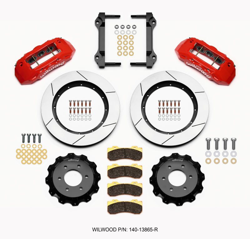 Wilwood TX6R Front Kit 15.50in Red 2010-Up Ford F150 (6 lug) - Brakes Rotors & Pads