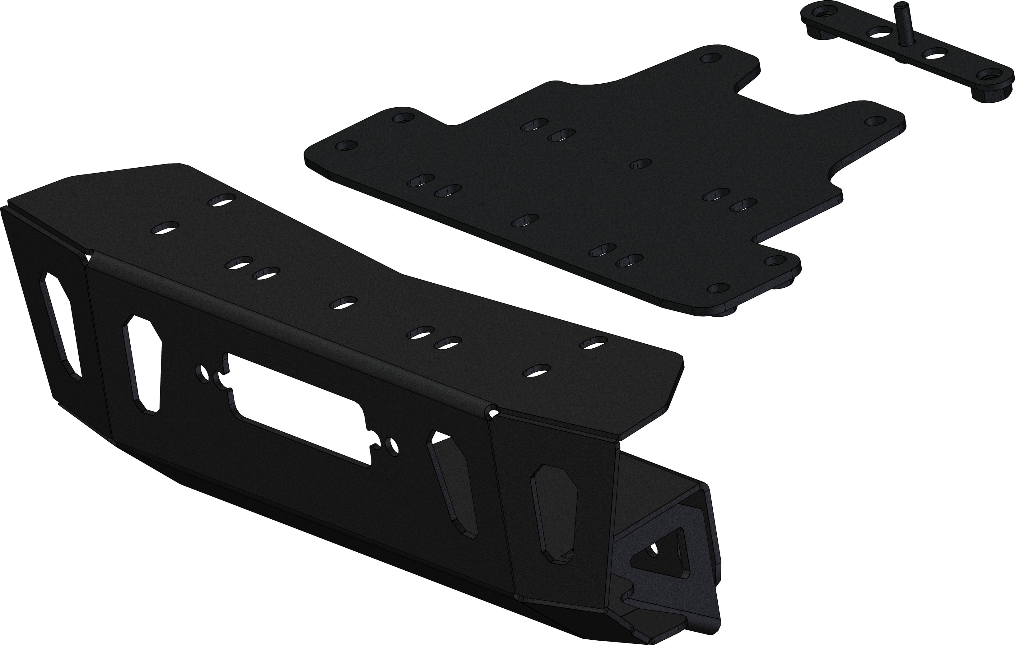Kfi Winch Mount Pol Rzr Turbo S - Atv Performance Products