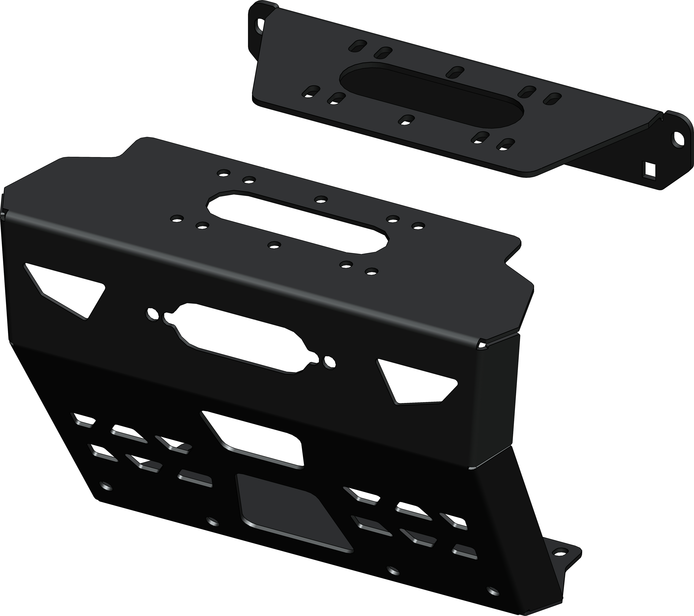 Kfi Winch Shroud Mount - Atv Performance Products