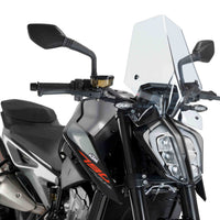 PUIG Windscreen Naked New Gen Sport Clear Ktm - Windshield/Windscreen