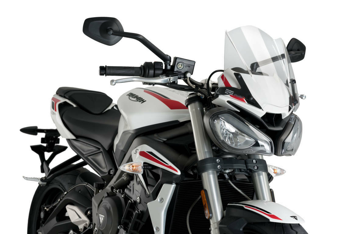 Puig Windscreen Naked New Gen Sport Clear Tri