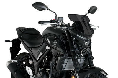 PUIG Windscreen Naked New Gen Sport Dark Smoke Yam - Windshield/Windscreen