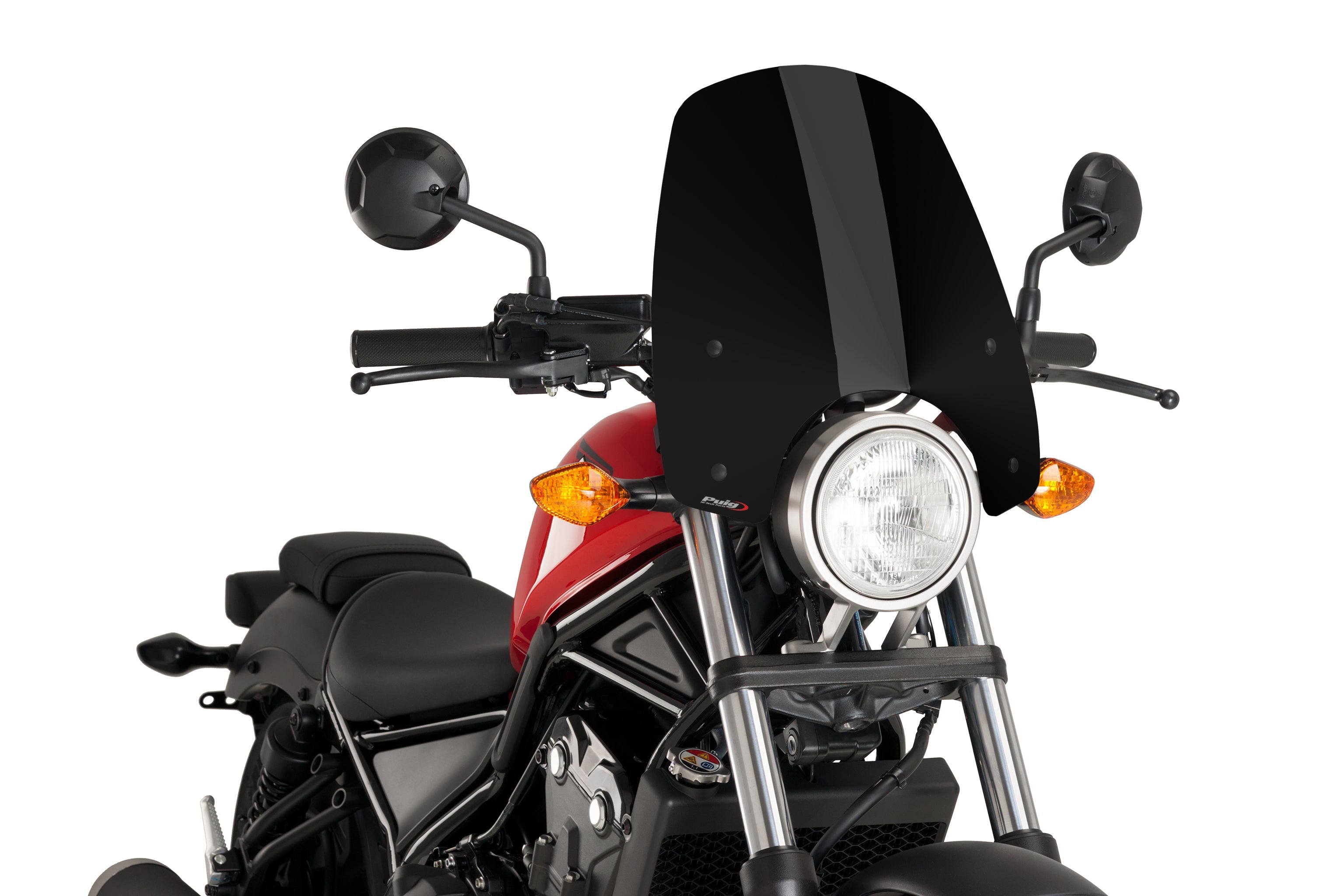 PUIG Windscreen Naked New Gen Touring Black Hon - Windshield/Windscreen
