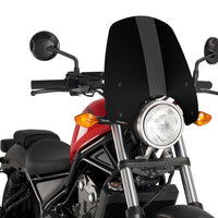 PUIG Windscreen Naked New Gen Touring Black Hon - Windshield/Windscreen
