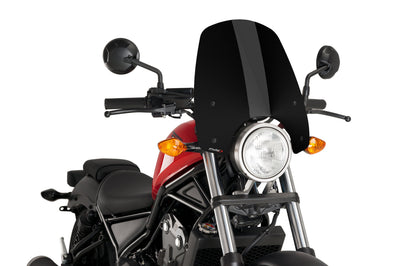 PUIG Windscreen Naked New Gen Touring Black Hon - Windshield/Windscreen