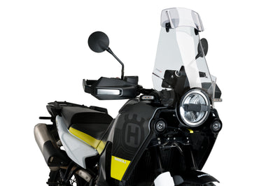 PUIG Windscreen Touring W/Visor Clear Hus - Windshield/Windscreen