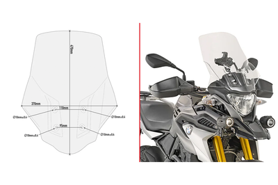 GIVI Windshield Specific Clear Bmw - Windshield/Windscreen