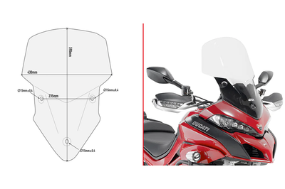 GIVI Windshield Specific Clear Duc - Windshield/Windscreen