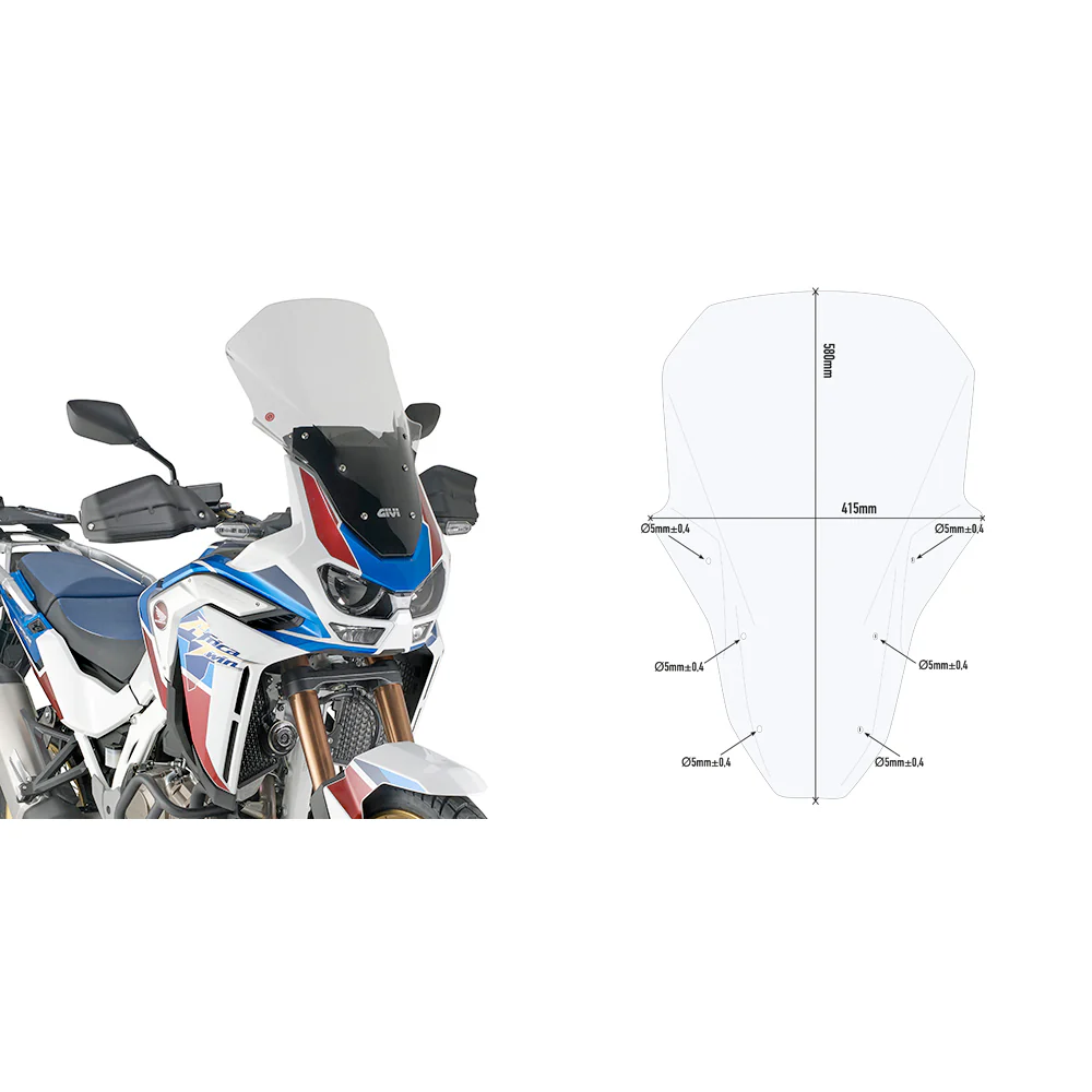 GIVI Windshield Specific Clear Hon - Windshield/Windscreen