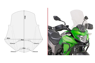 GIVI Windshield Specific Clear Kaw - Windshield/Windscreen