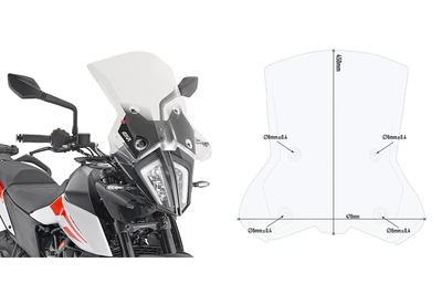 GIVI Windshield Specific Clear Ktm - Windshield/Windscreen